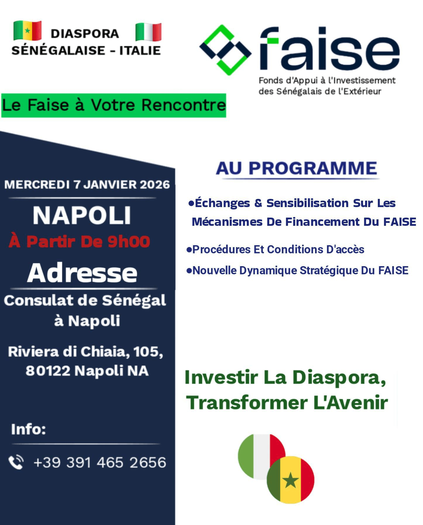 Le FAISE à votre rencontre